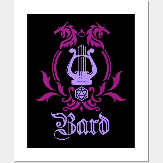 D&D Bard Simple Class Emblem Wall Art by Sunburst